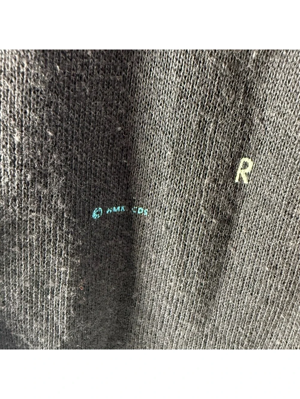 Vintage Mens Color Gear Black Abstract Design Sweatshirt XL Made in USA VTG 80s